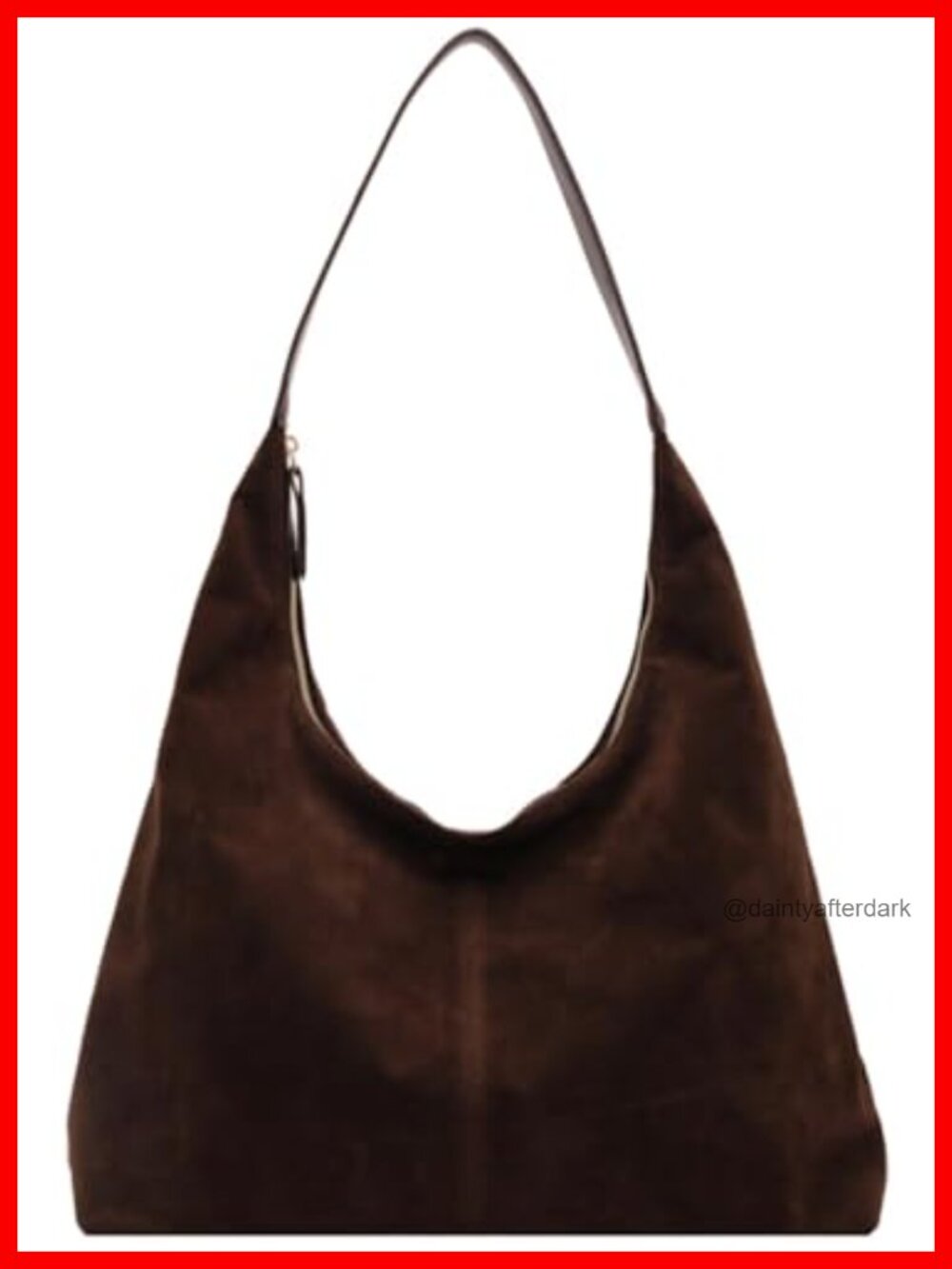 Suede Tote Bag Shoulder Handbag Hobo Purse Travel Work
